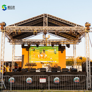 Aluminium DJ-verlichtingspodium met verstelbare poten en basisplaat voor beursstands en trussdisplays - Product Image 4