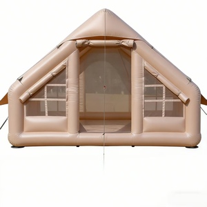 6.3 ㎡   Grande tente familiale de <span class=keywords><strong>camping</strong></span> extérieure à une chambre, en toile Oxford imperméable avec fonction gonflable en coton aérien pour le glamping - Product Image 1