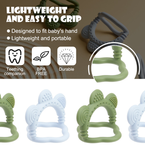 Mordedores de Silicona para Bebés con Forma de Flor, Juguete Molar para Bebés, No Tóxico, Libre de BPA, Protege las Manos - Product Image 4