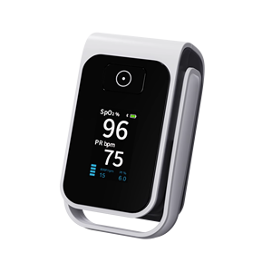 เครื่องวัด<span class=keywords><strong>ออกซิเจน</strong></span>ในเลือดอัจฉริยะพร้อมหน้าจอ OLED แสดงผล SpO2 และอัตราการเต้นของหัวใจแบบเรียลไทม์ เชื่อมต่อบลูทูธ ใช้แบตเตอรี่ 2xAAA เหมาะสำหรับนักกีฬาและผู้สูงอายุ - Product Image 1