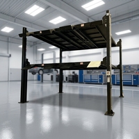 Équipement de stationnement mécanique robuste à double largeur, élévateur de stationnement hydraulique automatique à 3 niveaux pour 6 véhicules