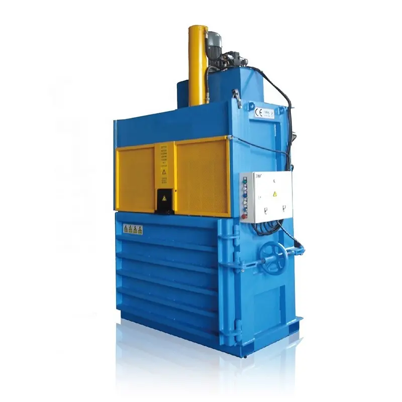 hydraulic waste paper bailing machine plastic bottle baler machine small garbage baling press machine