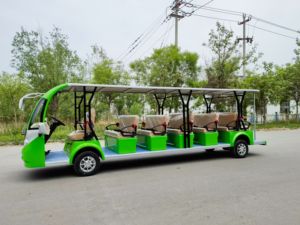 Navette électrique touristique personnalisée à toit ouvert pour 20 passagers, navette électrique d'aéroport - Product Image 5