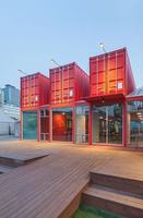Boutique en conteneur modifié haute résistance, café préfabriqué personnalisé en conteneur, kiosque pop-up modulaire mobile pour la vente au détail en centre commercial