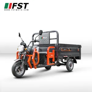 China Fabrikant Hot Selling Driewieler 1800W Bereik 100Km Laadvermogen 800Kg Levering Lading Elektrische Driewieler Motorfiets