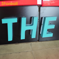 Conception de bâtiment de restaurant personnalisé lettre lumineuse à LED logo publicitaire panneau d'affichage extérieur 3D en acrylique IP67 certifié CE pour magasins