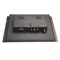 Bingkai terbuka 9.7 inci untuk industri casing logam 1024*768 Monitor layar sentuh LCD 4:3 dengan antarmuka BNC/VGA/AV/HD/USB