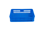 Caisses en plastique empilables de panier de chiffre d'affaires de fruits et légumes frais de boîte solide de HDPE pour le stockage