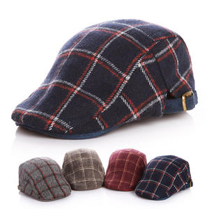 Gorro de Invierno MIO para Niños, Nuevo Modelo, Estilo Ivy, Patrón a Cuadros, Gorro Suave para Niño, Boina Vintage, Gorras Británicas de Moda - Product Image 1