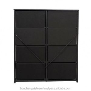 Commode autoportante moderne en tissu pour salon, durable, avec panneaux en MDF et acier inoxydable, en pin, disponible en plusieurs couleurs - Fournisseur en gros - Product Image 5