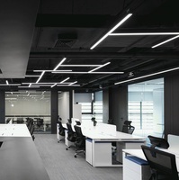 Luminaire linéaire suspendu personnalisé pour centre commercial et concessionnaire automobile, en acier, 30W, 4 pieds, éclairage LED pour garage, lumière linéaire architecturale