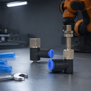 Raccord pneumatique latéral ZPRS en plastique à connexion rapide pour bras de robot industriel et automatisation sous vide - Product Image 2