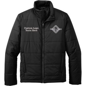 Veste matelassée super chaude pour hommes J852 broderie personnalisée avec logos et textes pour l'extérieur - Product Image 1