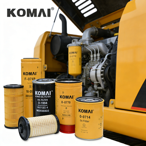 Filtre à huile et filtre à carburant KOMAI pour excavatrice Cat 1R-1808 1R-1807 1R0734 1R-0749 1R0750 1R-0726 1R-0713 1R0770 - Product Image 1