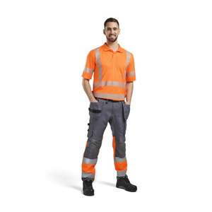 BLAKLADER - 342810135300XXXL Polo haute visibilité protégé contre les UV Orange - EAN 7330509670897 HI-VIS WORKWEAR - Product Image 3