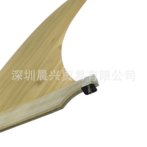 Aleta de Surf de Fibra de Vidrio UPSURF Bamboo Skin Single Tail Fin de 7-10.25 Pulgadas - Product Image 2