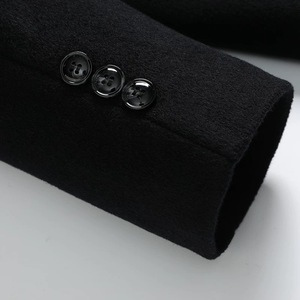NARI Bulk Luxury Cashmere and <strong>Camel</strong> Hair Blend Fabric Suit <strong>Coat</strong> Business <strong>Long</strong> Wind-proof Warm <strong>Coat</strong> for Winter - Product Image 3