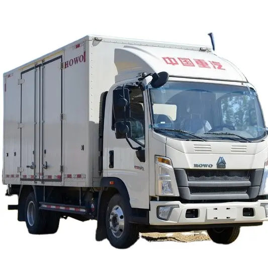 4x2 SINOTRUK HOWO 가벼운 의무 화물 트럭 6 톤 밴 트럭