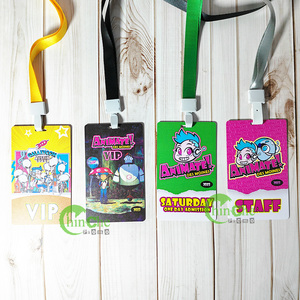 Không Có Tối Thiểu Nhựa Tất Cả Các Truy Cập Vượt Qua Tổ Chức Sự Kiện Huy Hiệu VIP Thẻ Huy Hiệu Nhân Viên ID Thẻ Với Cổ Dây Buộc - Product Image 4