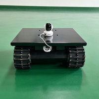 重型迷你履带底盘，360 °   用于DIY、农业、巡逻机器人和研究的高扭矩旋转橡胶履带底座