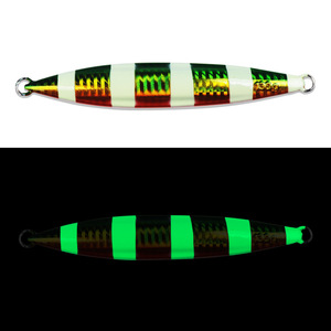 Señuelo de jigging de 130g-150g con peso de plomo para pesca en agua salada de macarela, atún y lubina, que brilla en la oscuridad. - Product Image 3