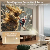Velec Android 13 4K natif 1080P 650ANSI mise au point automatique WiFi6 BT5.2 projecteur de cinéma portable pour la maison et l'extérieur