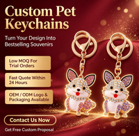 Porte-clés pendentif chat en métal plaqué or, breloque de sac mignonne en forme d'animal avec strass, style mode et dessin animé