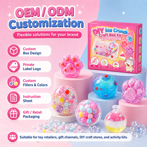 Kit <span class=keywords><strong>de</strong></span> fabrication <span class=keywords><strong>de</strong></span> balles sensorielles DIY en forme <span class=keywords><strong>de</strong></span> <span class=keywords><strong>glace</strong></span>, 6 modèles, pour slime, anti-stress, jouet sensoriel souple, cadeau personnalisé OEM pour enfants, vente en gros - Product Image 6
