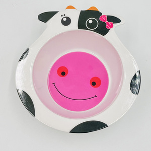 <span class=keywords><strong>Tazones</strong></span> de Melamina con Forma de Vaca Creativos para Niños, para Comer, Desayunar y Servir Fruta de Postre - Product Image 3