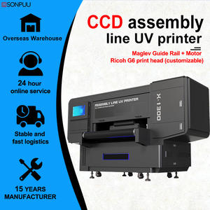 Stampante UV Flatbed CCD ad Alta Velocità 1,3m con Guida Magnetica, Supporto per Polimerizzazione LED, CMYKW+V e Rilievo per Legno, Acrilico, Metallo e Penne - Product Image 3