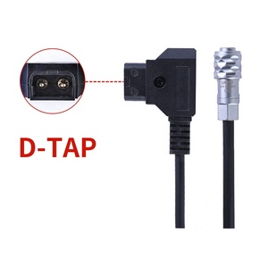 Câble d'alimentation personnalisé pour <span class=keywords><strong>BMPCC</strong></span> <span class=keywords><strong>4K</strong></span>, D-Tap vers Weipu 2 broches SF6 femelle vers P-Tap pour batteries V-Mount, Gold Mount et NP-F - Product Image 2