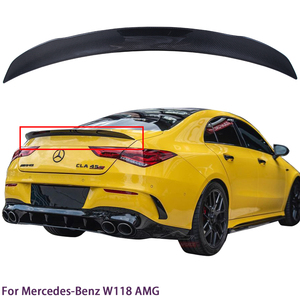 สปอยเลอร์หลังคาร์บอนไฟเบอร์ทรง AMG สำหรับ W118 C118 ปี 2019-2025 - Product Image 1