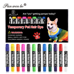 สีทาขนสัตว์เลี้ยงชั่วคราว 12 สี สำหรับสัตว์เลี้ยง ย้อมขนสัตว์ ล้างออกได้ ใช้ได้กับสุนัขและแมว - Product Image 1