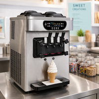 Machine à crème glacée professionnelle, machine à crème glacée molle, machine à faire de délicieuses glaces