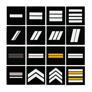 En Stock Écusson PVC Velcro Grades <span class=keywords><strong>de</strong></span> Brigadier <span class=keywords><strong>Gendarmerie</strong></span> Galon Poitrine Chevron <span class=keywords><strong>de</strong></span> Grade Écussons PVC Badges - Product Image 1