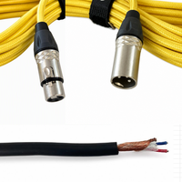 Câble de microphone XLR mâle-femelle OEM RH-X062 avec blindage spiralé, gaine en PVC, conducteur en cuivre sans oxygène
