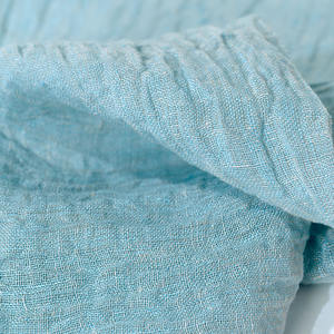 Tela de Lino Lavado con Arena Transpirable con Certificación GOTS, 130g, Textura Arrugada Natural, 100% Lino Puro para Vestidos y Ropa - Product Image 3