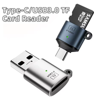 Lecteur de carte USB Type C/USB 3.0 Mini Type C vers SD Micro SD TF, adaptateur de lecteur de carte mémoire pour PC portable, accessoire lecteur de carte TF
