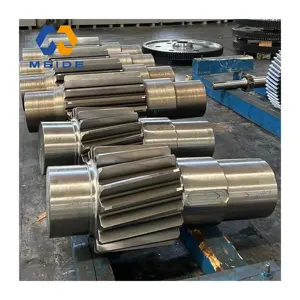 OEM high precision high speed 8620 20NiCrMo2 SNCM220 grinding gear shaft pinion shaft forging parts for wind power gearbox