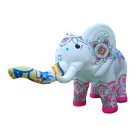Nuevo Diseño, Resistente al Agua y a los Rayos UV, Elefante Inflable Gigante y Duradero para Publicidad Exterior y Eventos, Tamaño Personalizable