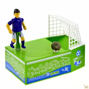 Soccer Shooting Coin Bank, Football Bank Money Saving plastic Piggy Bank Kids Toy Gift