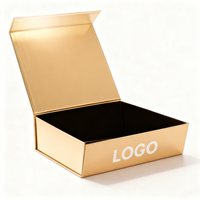 Boîtes cadeaux pliantes de stratification mate de logo personnalisé Papier d'art en carton rigide Papier d'affichage magnétique gaufré éponge de revêtement au détail