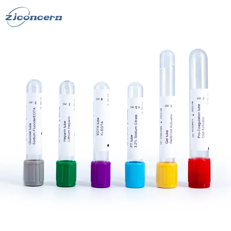 Disposable Vacuum Blood Collection Tube Glass Venous Serum Vacuum Blood Collection Tube for Medical Test