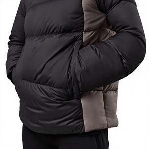 Custom High Quality <b>Cropped</b> Winter Down Men's and Women's Hooded Waterproof <b>Puffer</b> <b>Jacket</b> with Zipper Closure - Product Image 6