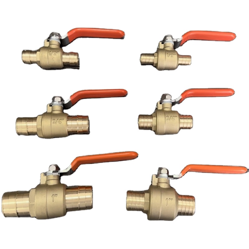 10. 1/2 3/4 1 дюйм F1807 F1960 PEX x PEX 400WOG, бессвинцовый латунный шаровой клапан с сертификатом cUPC NSF