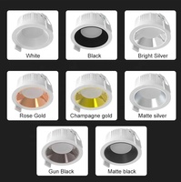 Spotlights encastrés au plafond en aluminium LED ultra anti-éblouissement IP44 7W 9W 24W 30W