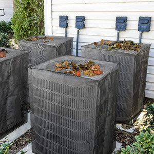 Housse de protection pour climatiseur extérieur, en maille de polyester noire, pour unité de climatisation centrale, installation sans perçage - Product Image 2