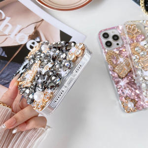 Fundas de teléfono de lujo con diamantes Bling, funda de teléfono con corona 3D, nuevo diseño <span class=keywords><strong>2022</strong></span> para Iphone 11 12 13 Pro Max Opp, funda de teléfono OEM - Product Image 4