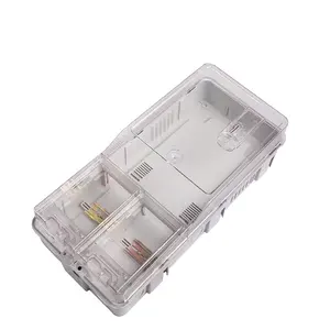 Caja de medición no metálica alargada monofásica de acceso directo PC + ABS/PC + GF10 %, mesa de configuración eléctrica