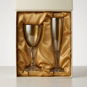 <b>Crystal</b> Coast Elegant Gold Rimmed Modern Hand Blown Wine <b>Glasses</b> 500ml Dishwasher Safe for Wedding 6-10 Pack - Product Image 6